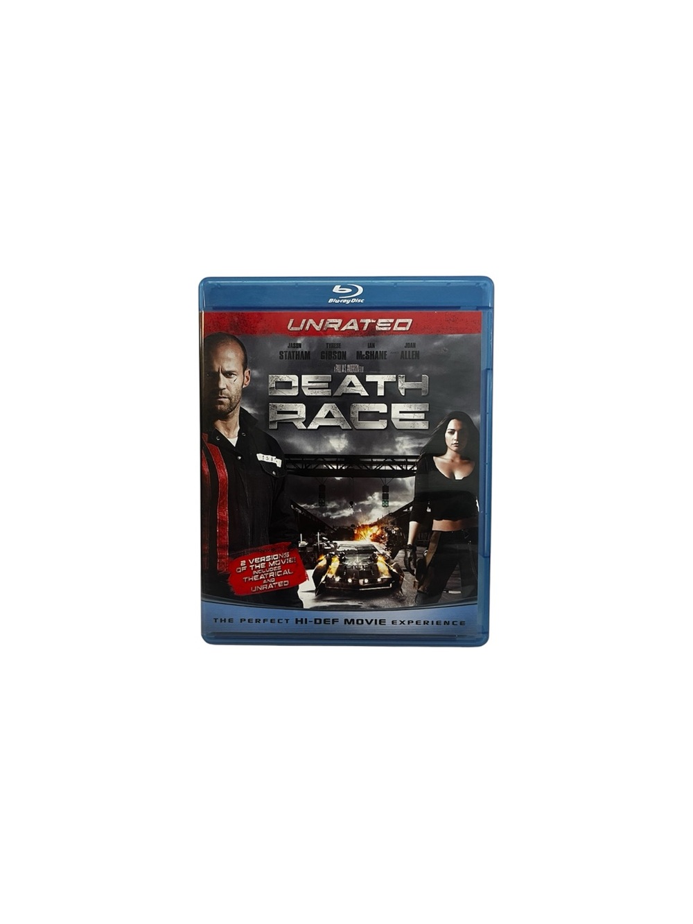 Death Race (Blu-ray, 2008, Unrated WS) W/ Insert Jason Statham, Tyrese Gibson